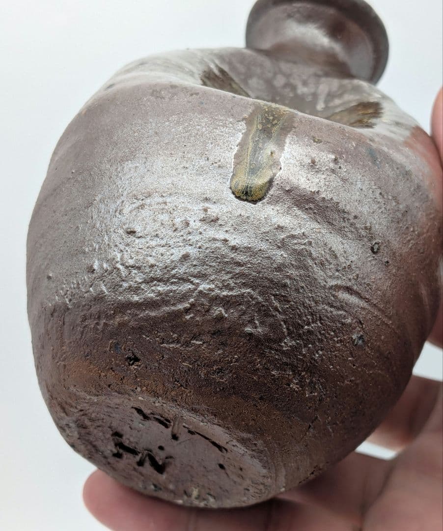 備前市無形文化財 木村玉舟 備前焼 徳利 共箱 酒器 食器 とっくり 伊部手