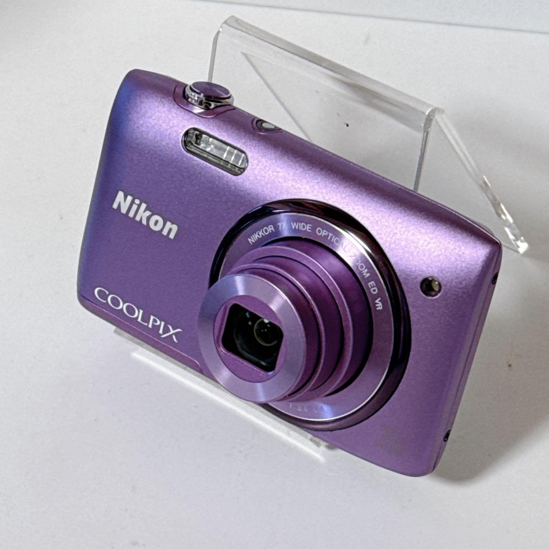 【美品】Nikon デジタルカメラ COOLPIX S3500 パープル