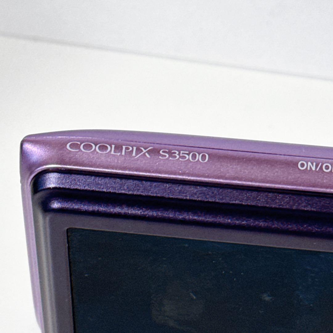 【美品】Nikon デジタルカメラ COOLPIX S3500 パープル