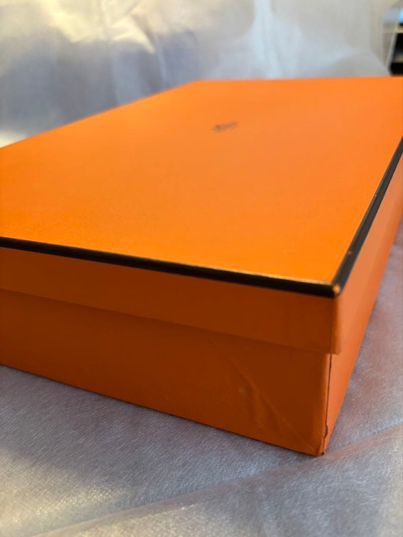 エルメス　ビーチタオル　オレンジ　大判