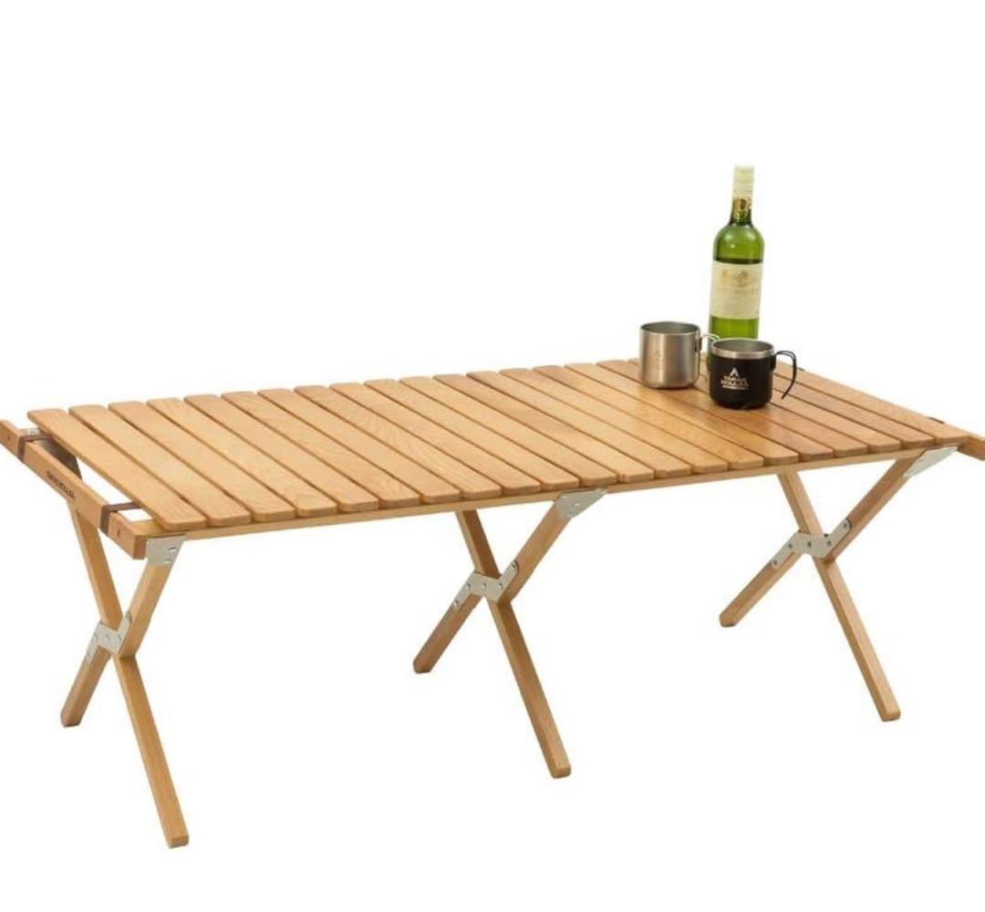 【未使用品】TARAS Boulba ウッドロールテーブル 120×55×43