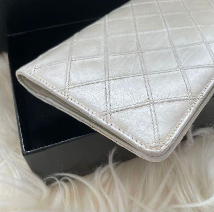 シャネル CHANEL 財布 ビコローレ ココマーク ホワイト 白