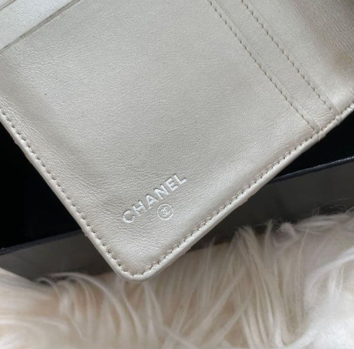 シャネル CHANEL 財布 ビコローレ ココマーク ホワイト 白