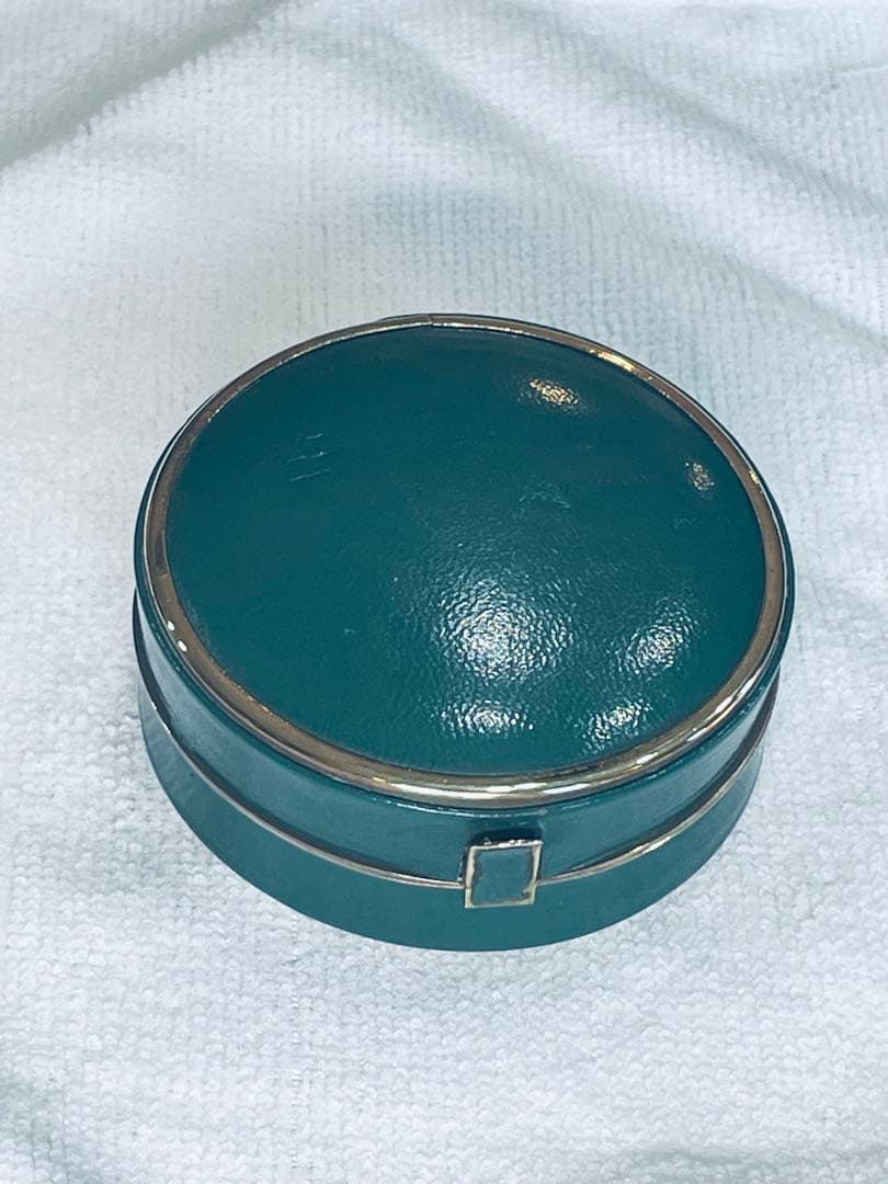 フランス'50 JAZ 本革製 真鍮 目覚時計 220gズッシリ 正確稼働整備品