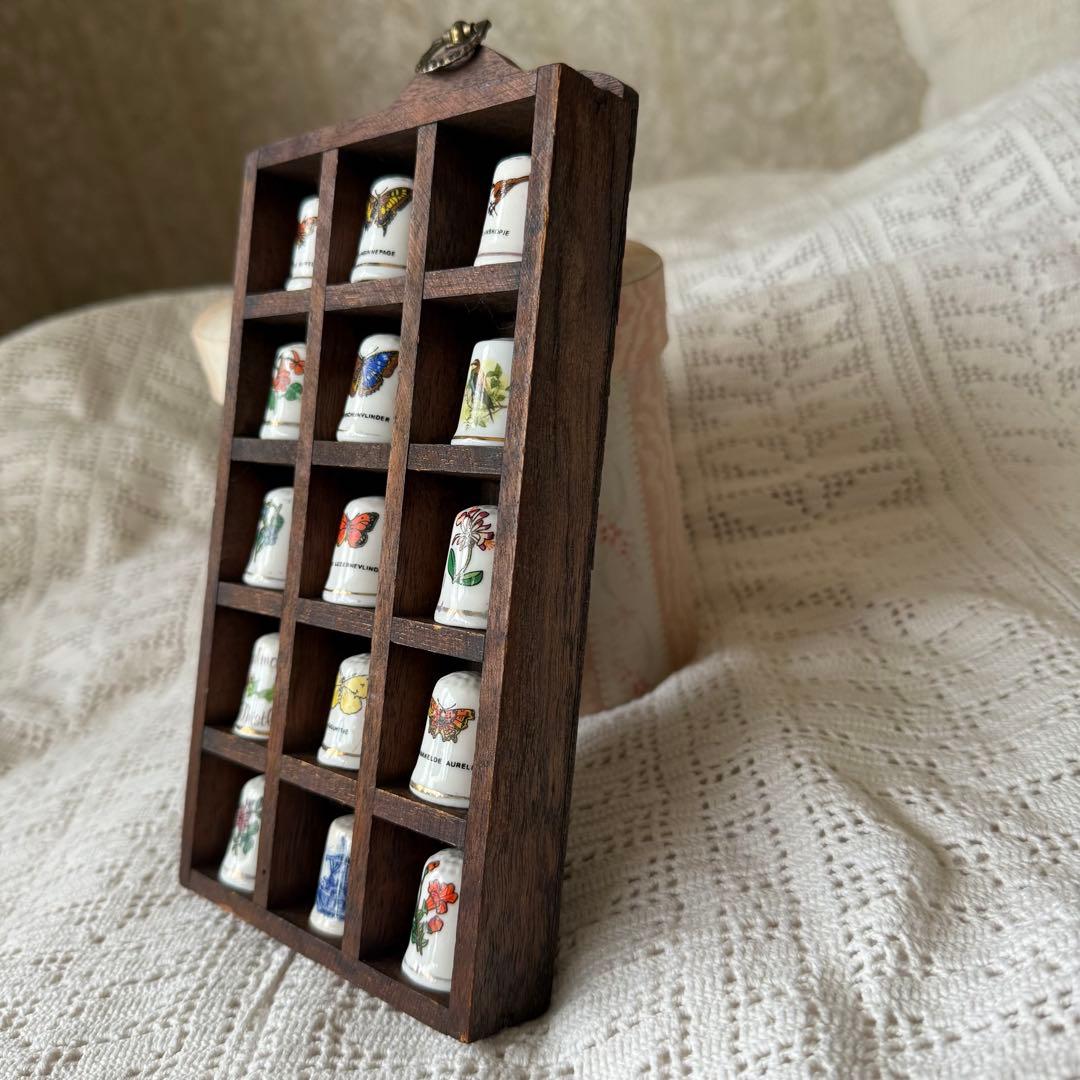 アンティークシンブルラック&シンブル15個セット