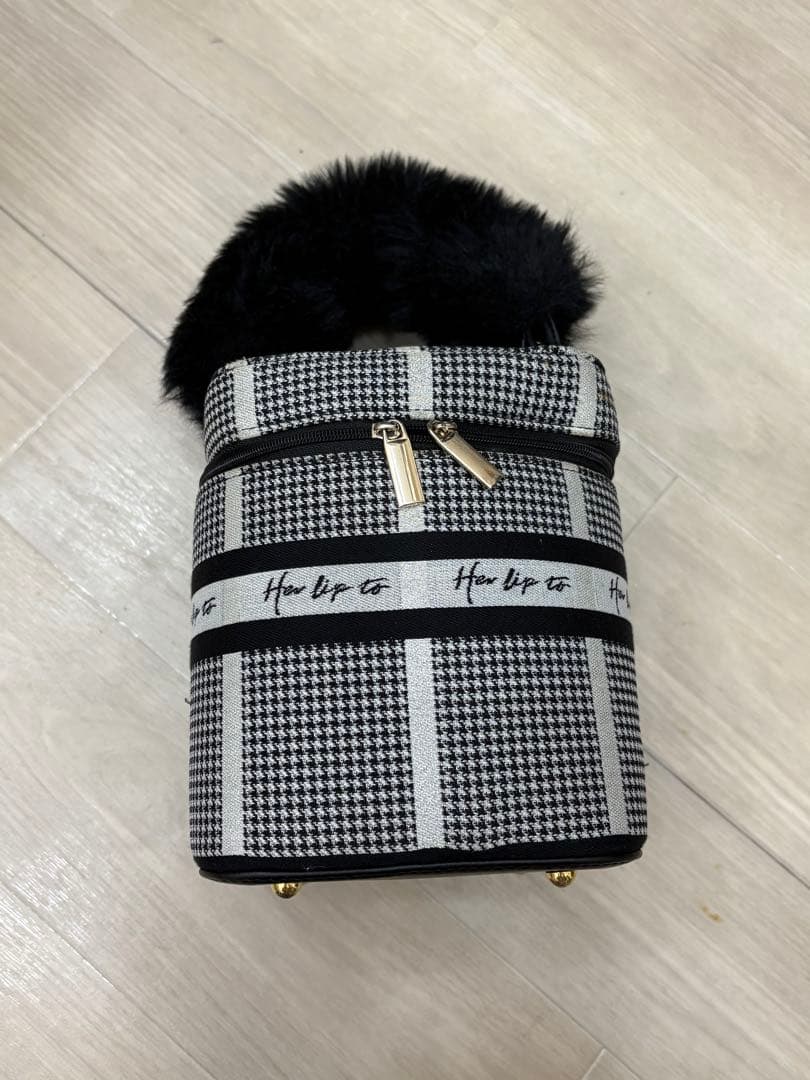 バッグ herlipto HLT Jacquard Vanity Bag silver