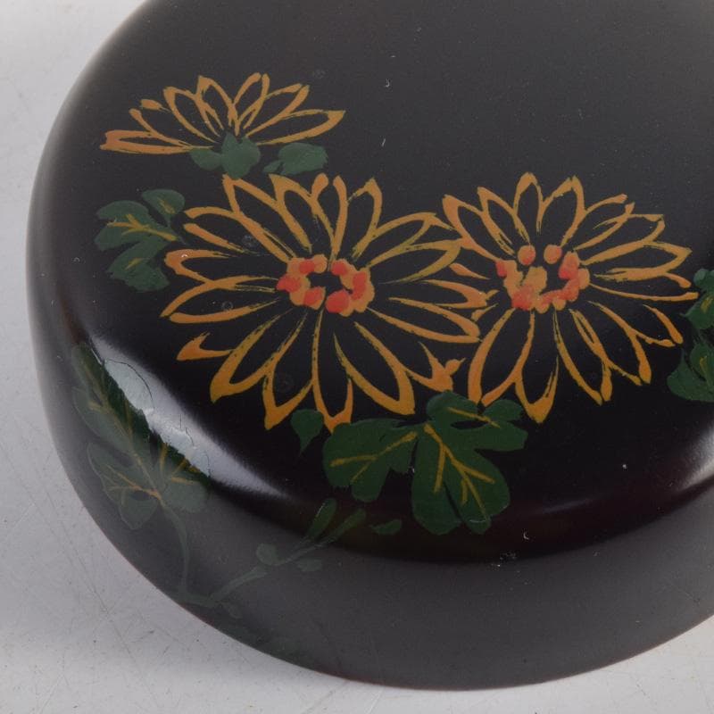茶道具　瑛斎作　菊蒔絵　中棗　共箱　V　8321