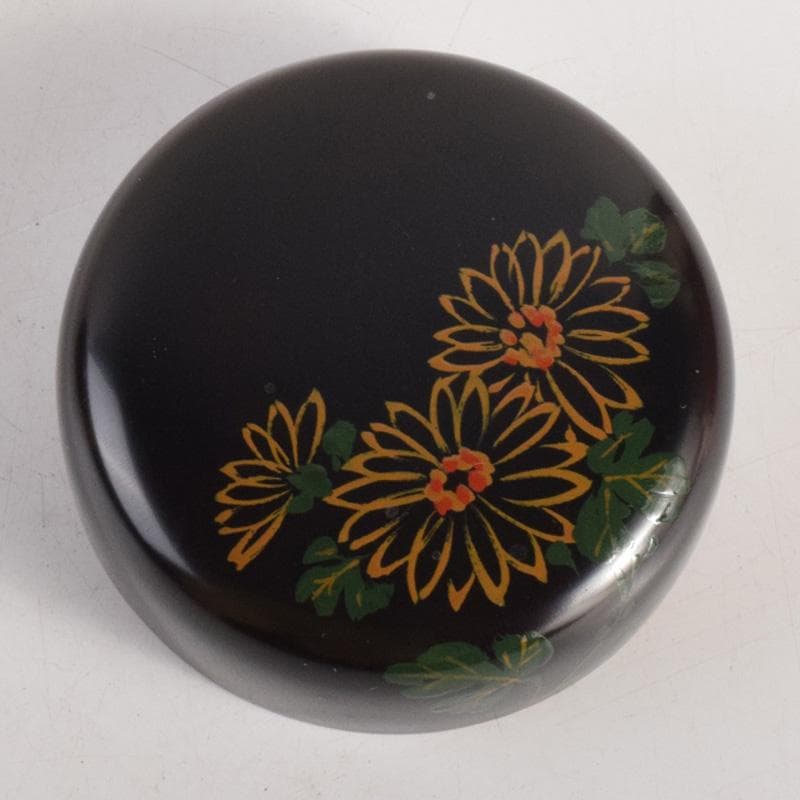 茶道具　瑛斎作　菊蒔絵　中棗　共箱　V　8321