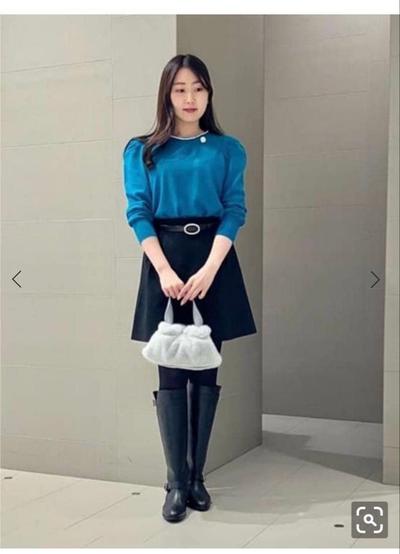 アナイ ストレッチウールキュロットパンツ