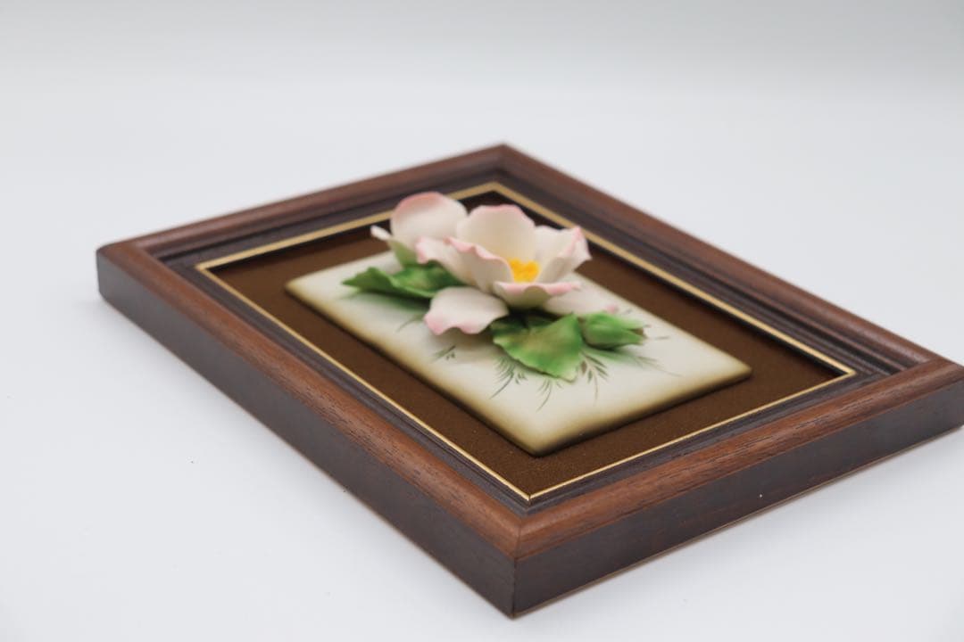 未使用　Fabar 飾り陶器額　イタリア製　0106