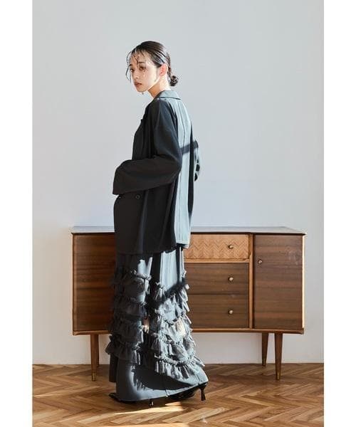 美品 niana ニアナ トランスペアレントヘムセットアップドレス М 結婚式