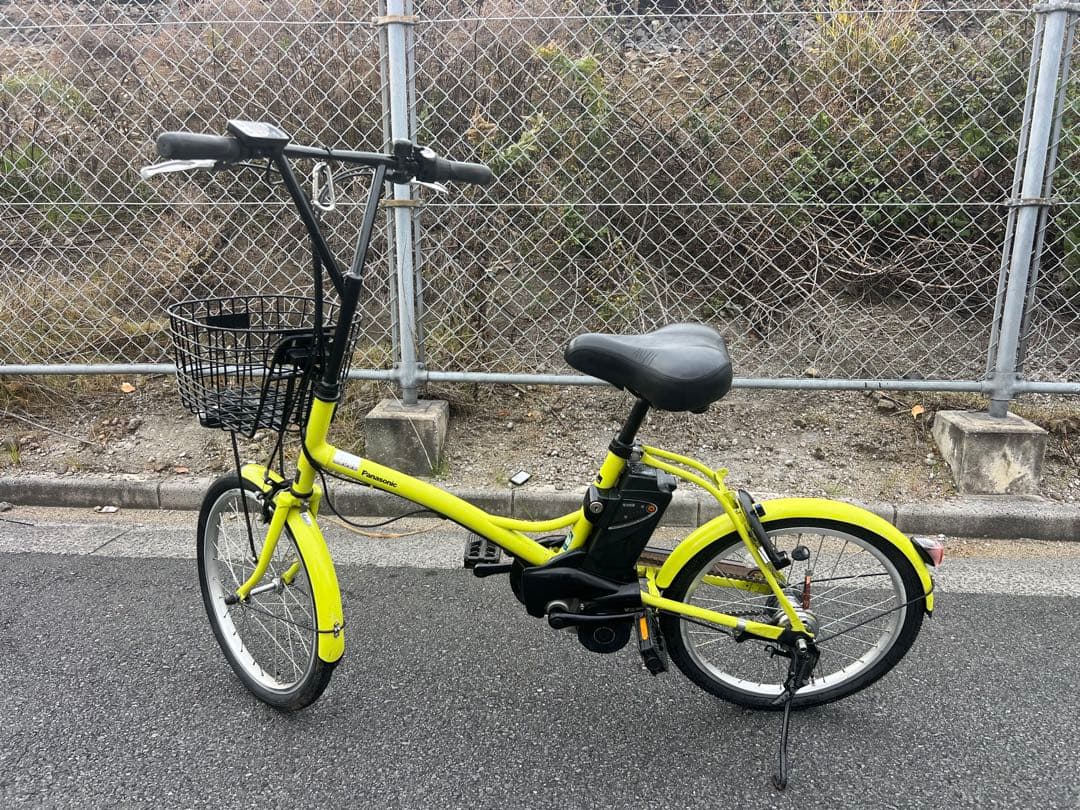 パナソニック電動アシスト自転車20インチ後輪タイヤ新品交換済関東圏配送可能