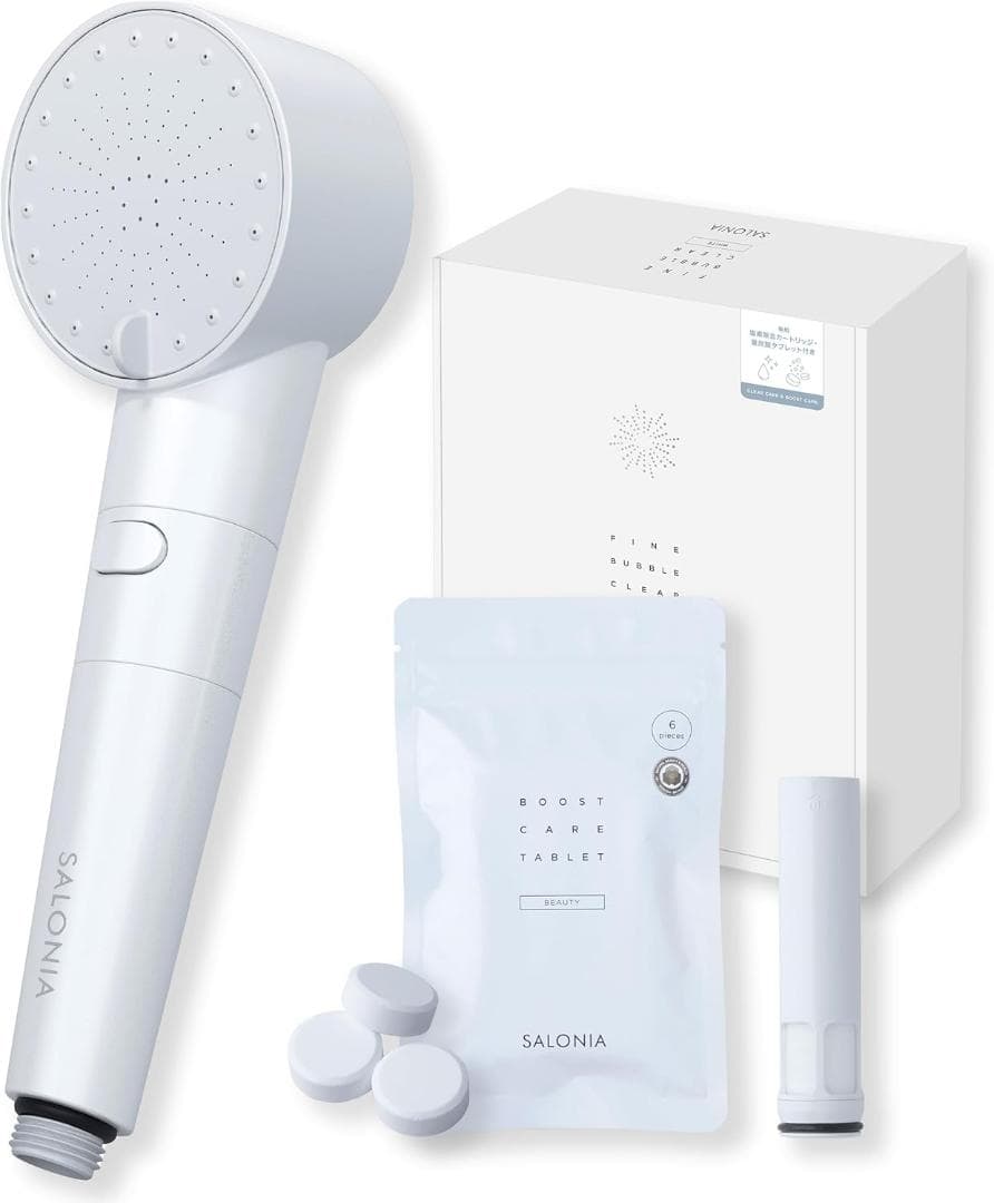 SALONIA サロニア ファインバブル クリア ホワイト シャワーヘッド