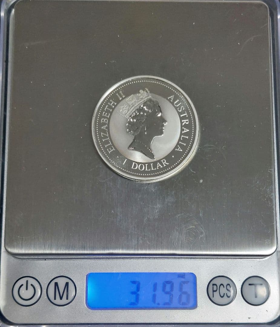 1994年 オーストラリア 1ドル銀貨 クッカバラ