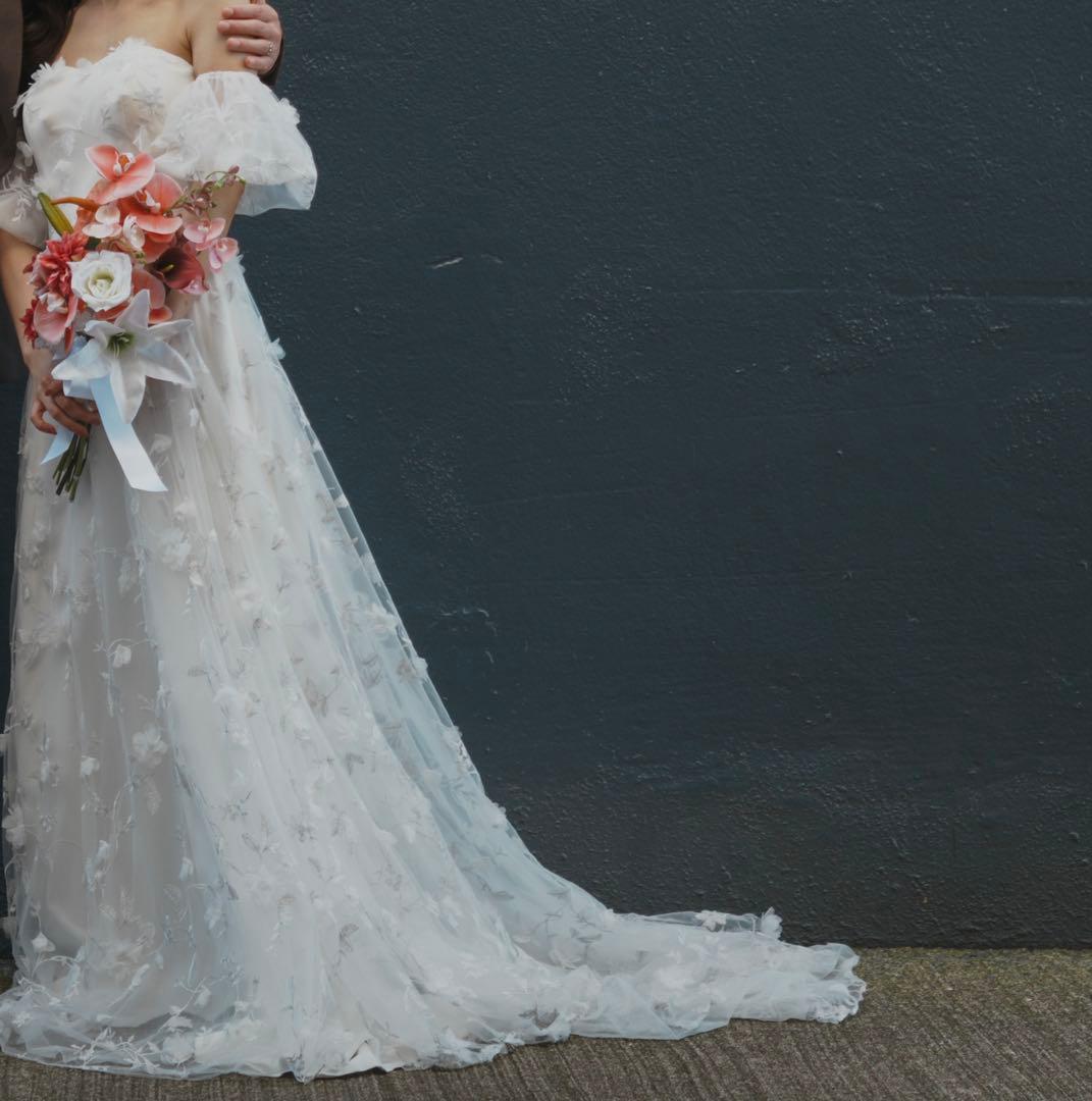 ドレスプロダクション　パフスリーブドレスS（収納カバー付）