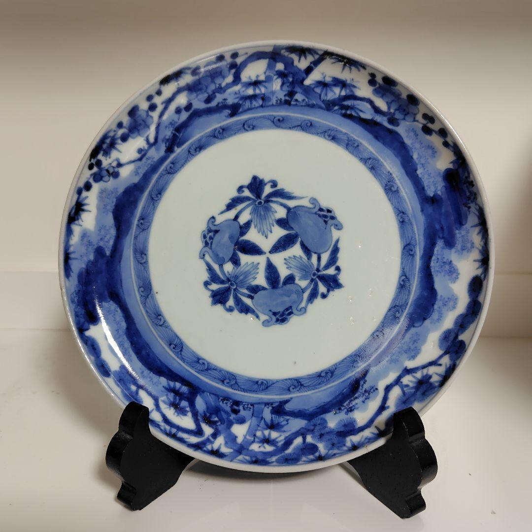 古伊万里 染付 七寸皿