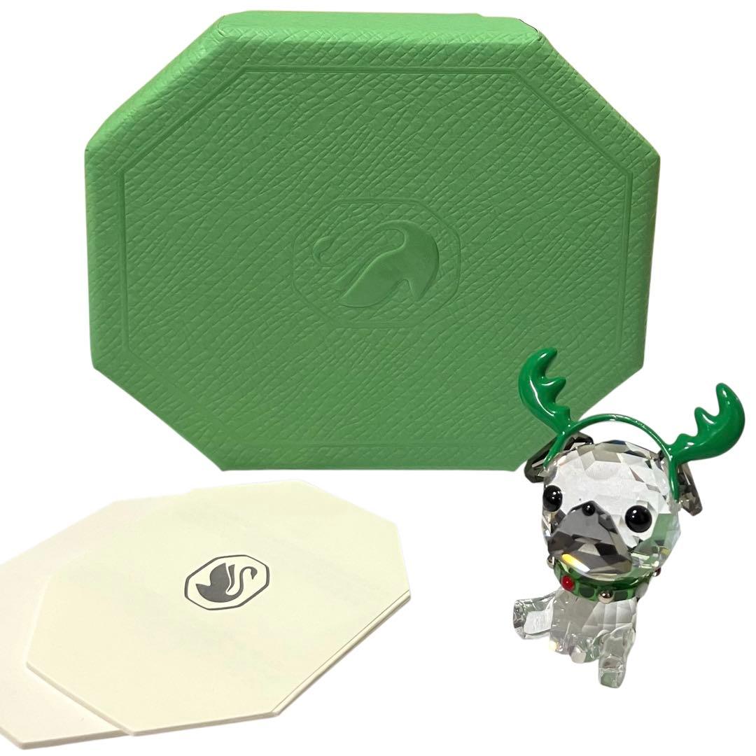 新品限定 SWAROVSKI スワロフスキー パグ PUG フィギュリン 置物