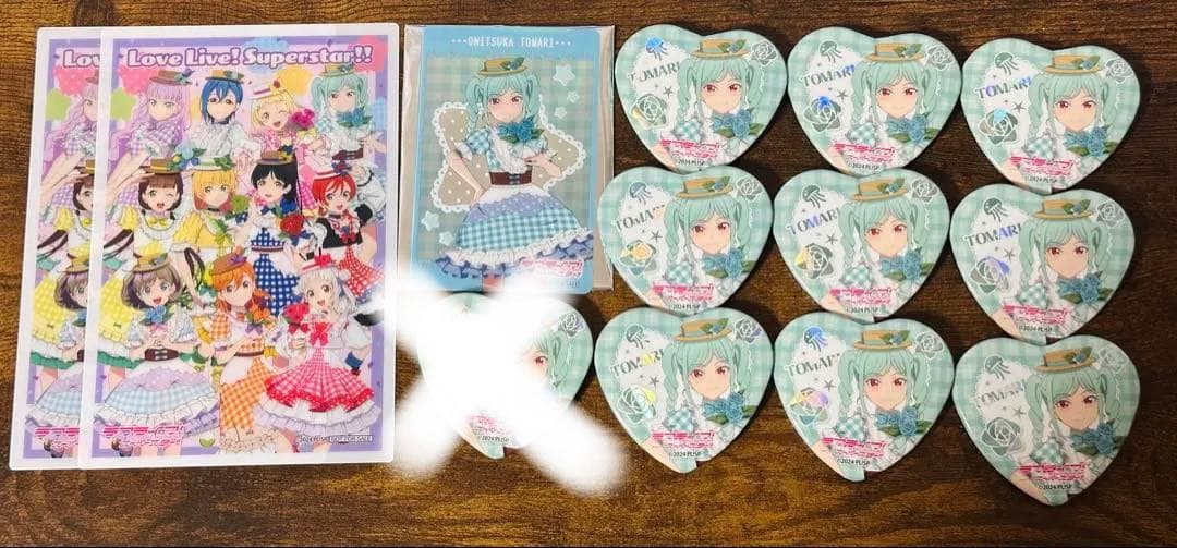 ラブライブLiella！鬼塚冬毬　GIGOコラボ缶バッジ+特典クリアカード