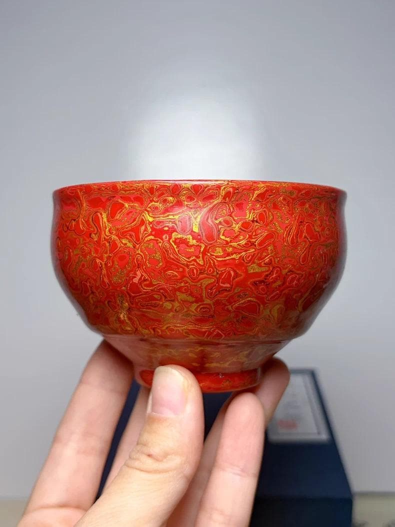 抹茶碗／天目茶碗（曜変天目・油滴風）茶道具 茶器 陶芸 窯変