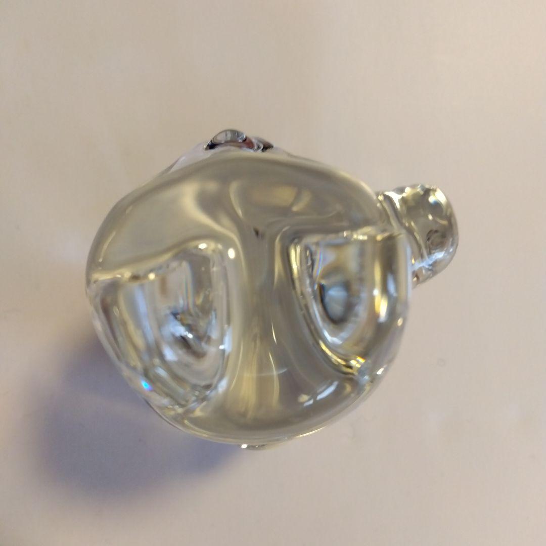 【ちょこ様】Baccarat クリスタル 招き猫 レッドオクトゴン 約10cm