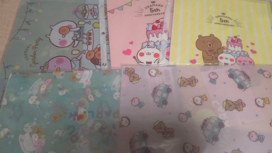 うさまる　クリアファイル　まとめてファイルごとお譲りします