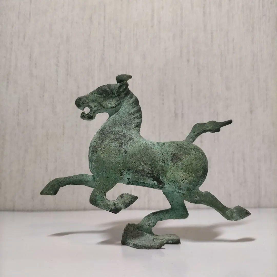 青銅製馬の彫刻 アンティーク