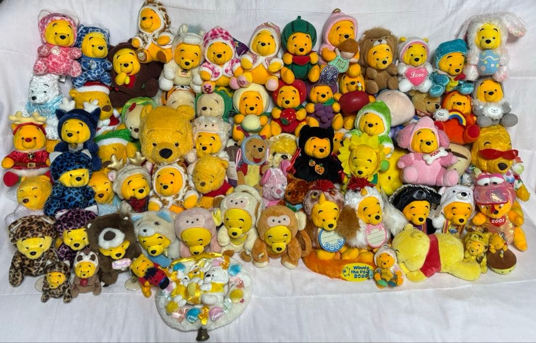 ディズニー　くまのプーさんと仲間達のぬいぐるみ　68体まとめ売り