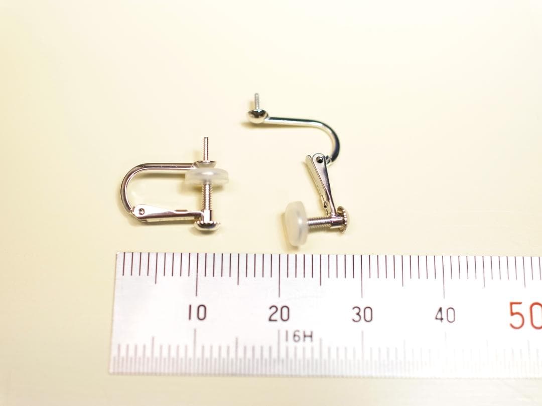K14WG イヤリング金具　ネジバネ式【新品】【予備クッションおまけ】※取付無料