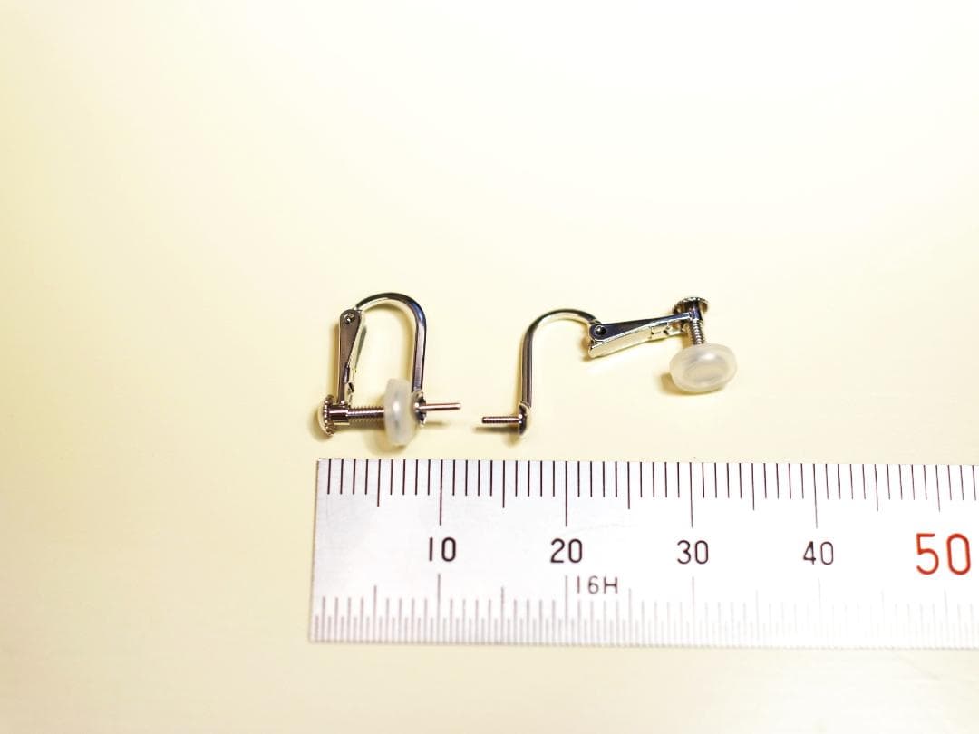 K14WG イヤリング金具　ネジバネ式【新品】【予備クッションおまけ】※取付無料