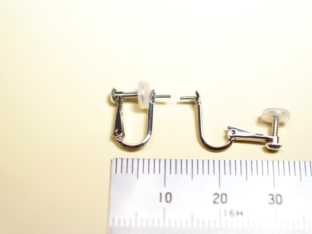 K14WG イヤリング金具　ネジバネ式【新品】【予備クッションおまけ】※取付無料