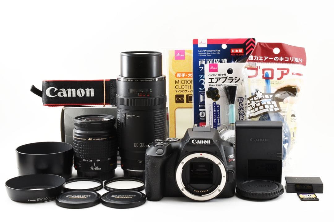 保証/Wi-Fi/動画/canon kiss x10標準&望遠ダブルレンズセット