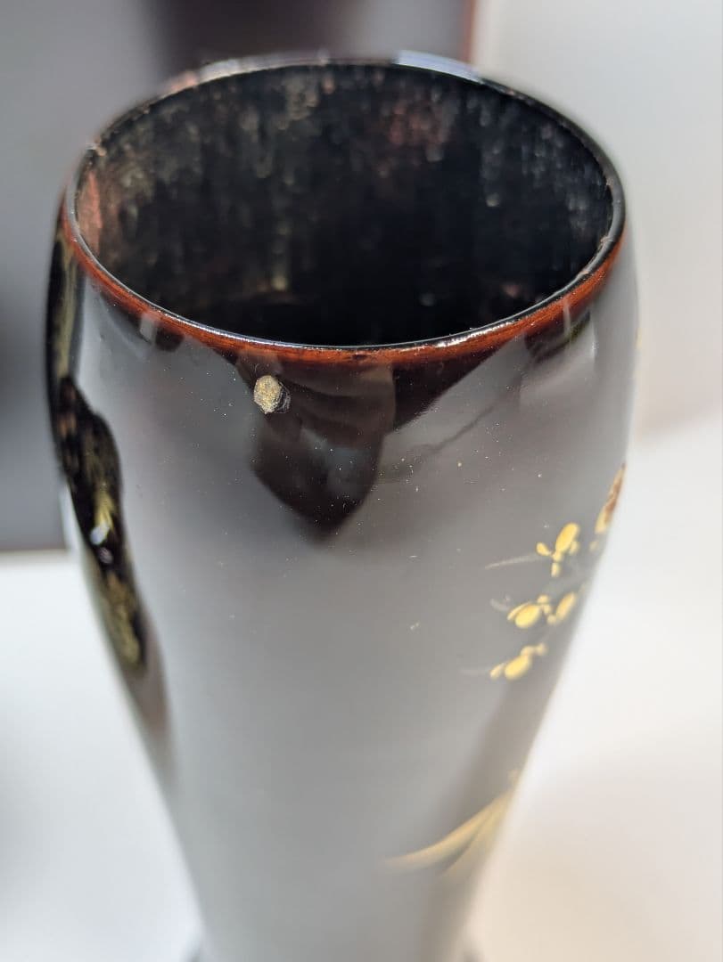 茶箱　梅笹文様　茶道具　平棗　茶せん筒　香合　骨董　光琳蒔絵　輪島塗