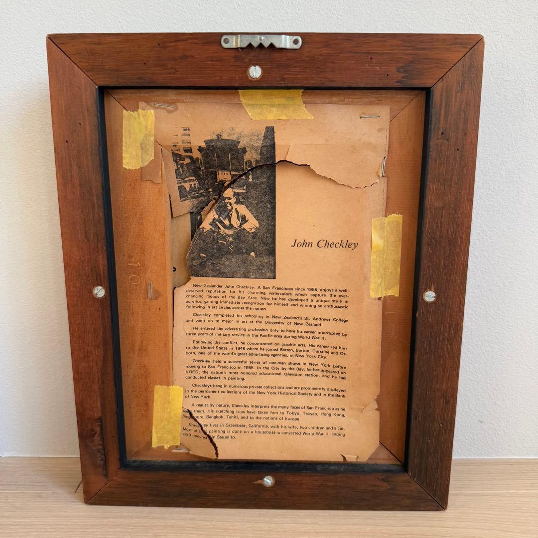 【お値下げ】ヴィンテージ アクリルペイント ゴールデンゲートブリッジ 風景画