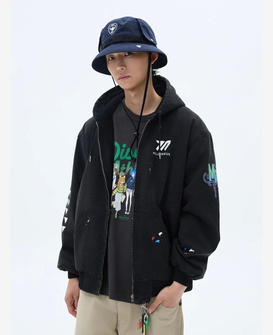 韓国限定 ブルアカ ミレニアム フーディッドジャケット 新品 XL 未使用!