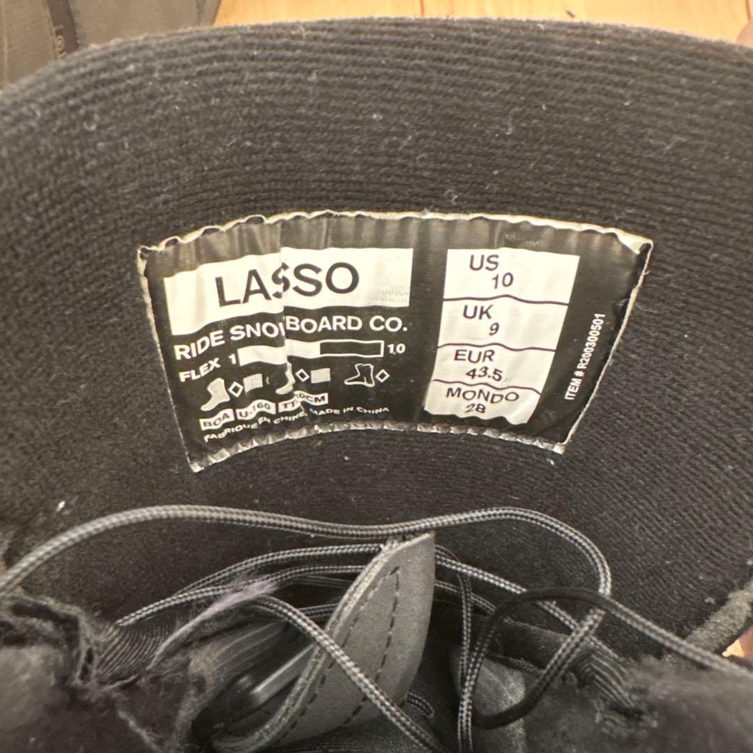 RIDE LASSO 28cm ダブルBOA ブラック【中古】