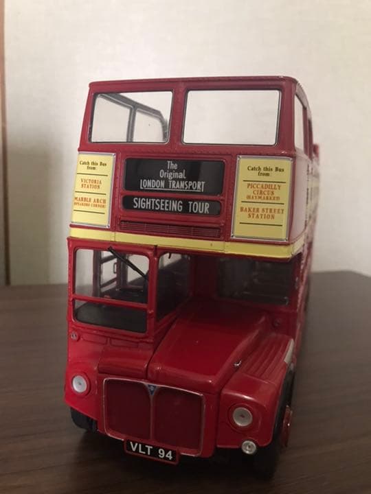 展示品美品　絶版1/24 サンスター製ロンドンバスオープンデッキ
