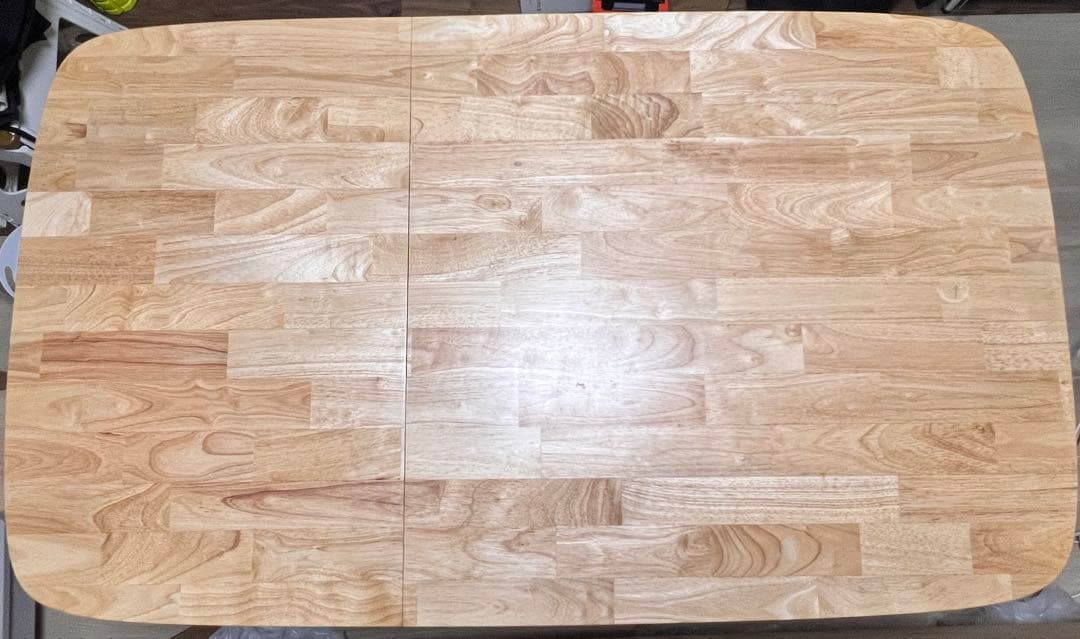 【直接引き取り希望】伸縮ダイニングテーブル　木製　ナチュラル