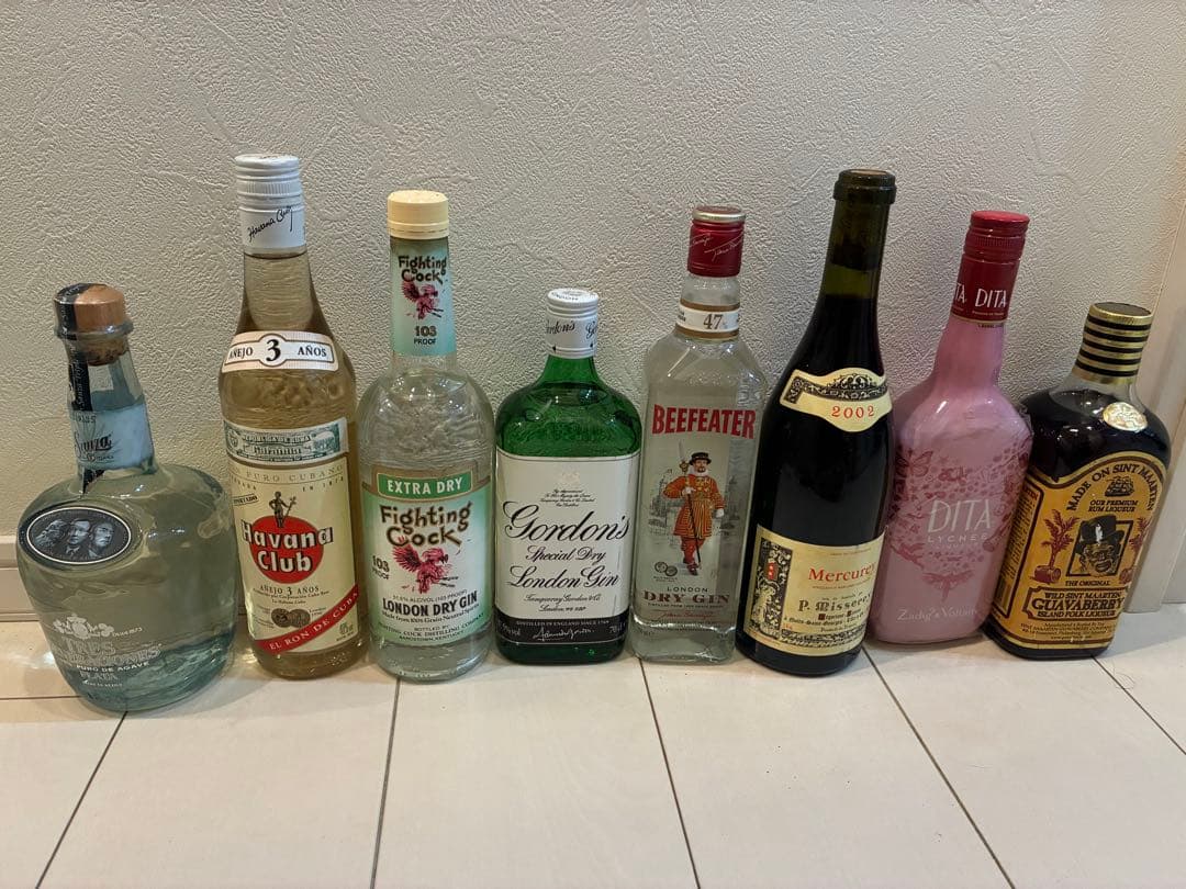 オールドボトル8本　スピリッツ、リキュール、ワイン