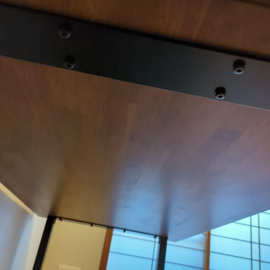 KANADEMONO テーブル ラバーウッド ブラウン160x80