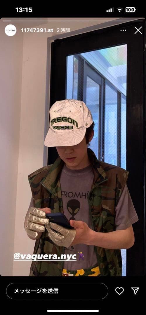 小物 Vaquera Four Finger Gloves Gold