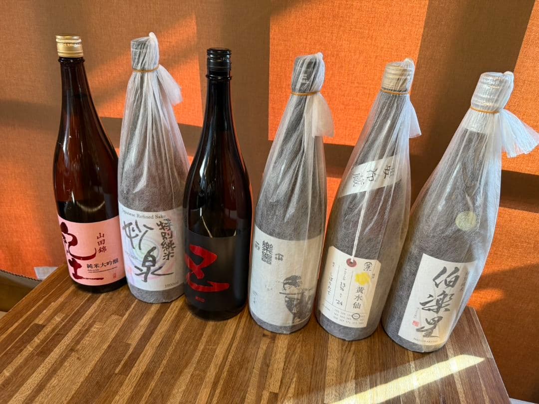 日本酒６本セット　 たかちよ、美丈夫、梅錦、久保田、伯楽星、明鏡止