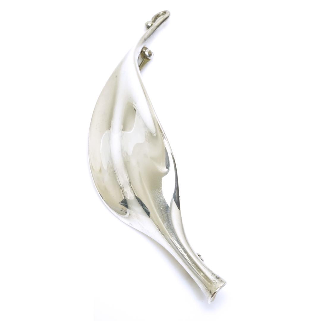 ジョージジェンセン 391 リーフ ブローチ TORUN トールン