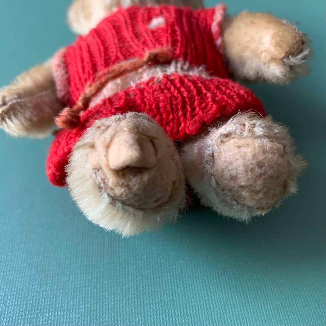 アンティーク　ベア　ビンテージ　レトロ ぬいぐるみ クマ　フランス　ポンチ目