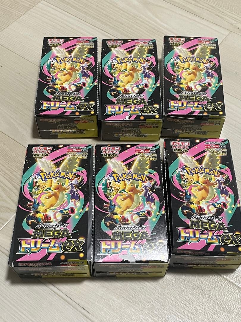 【シュリンクなし】メガドリームex 6BOX ペリペリなし