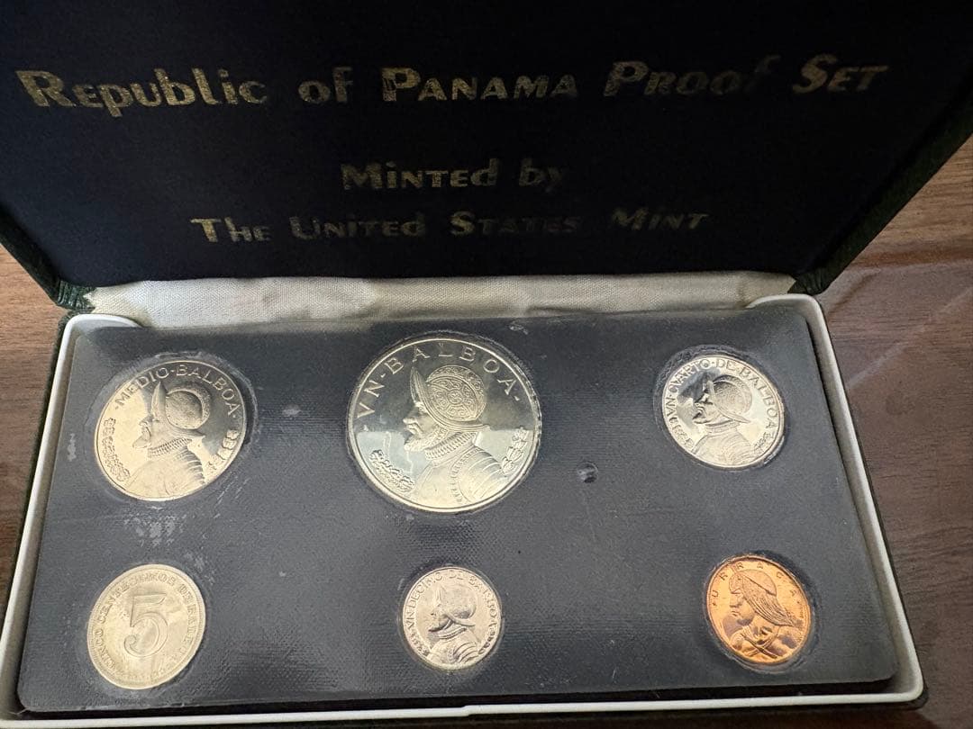 1973年 パナマ プルーフ 6種セット【米国造幣局製造】銀貨含