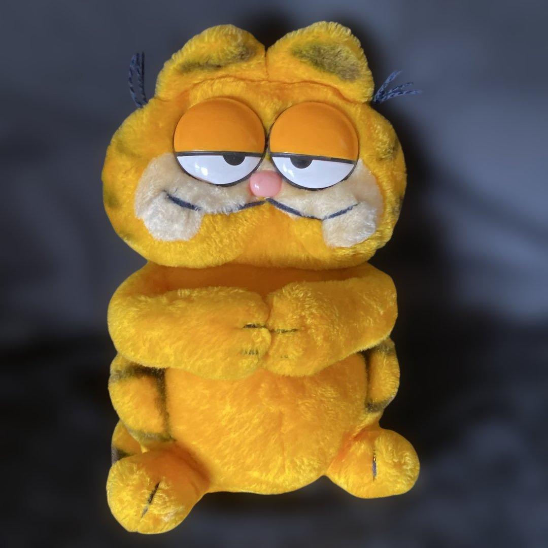 レア サイズ大 USA ヴィンテージ ガーフィールド ぬいぐるみ 1980s