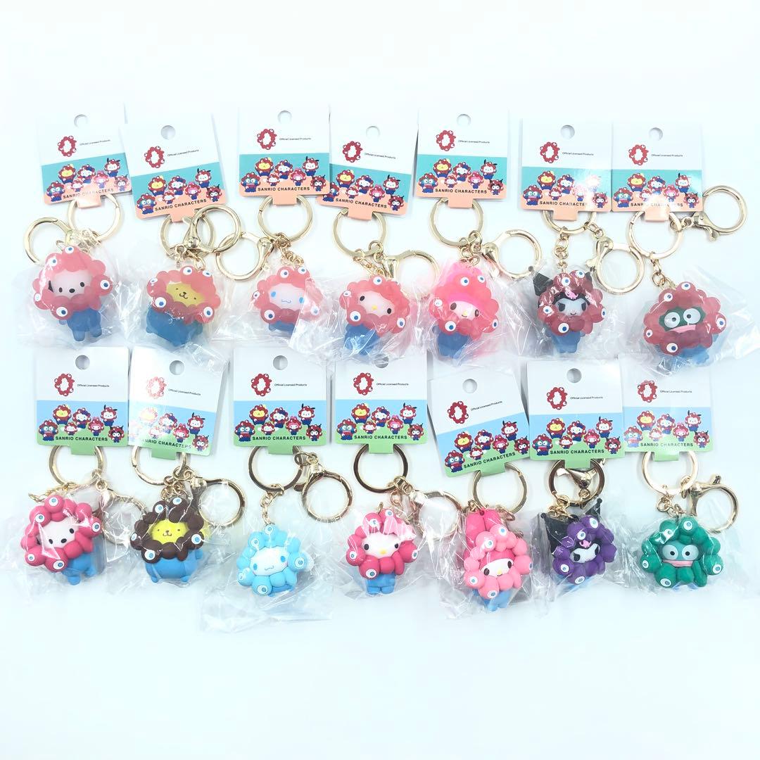 コンプリート クリア パステル サンリオミャクミャク なりきり立体キーホルダー