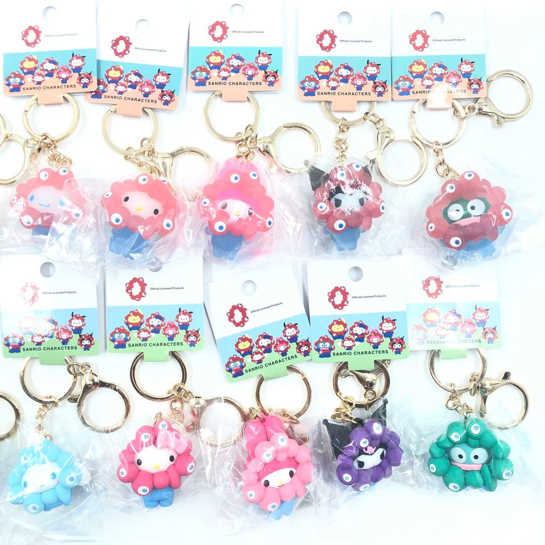 コンプリート クリア パステル サンリオミャクミャク なりきり立体キーホルダー