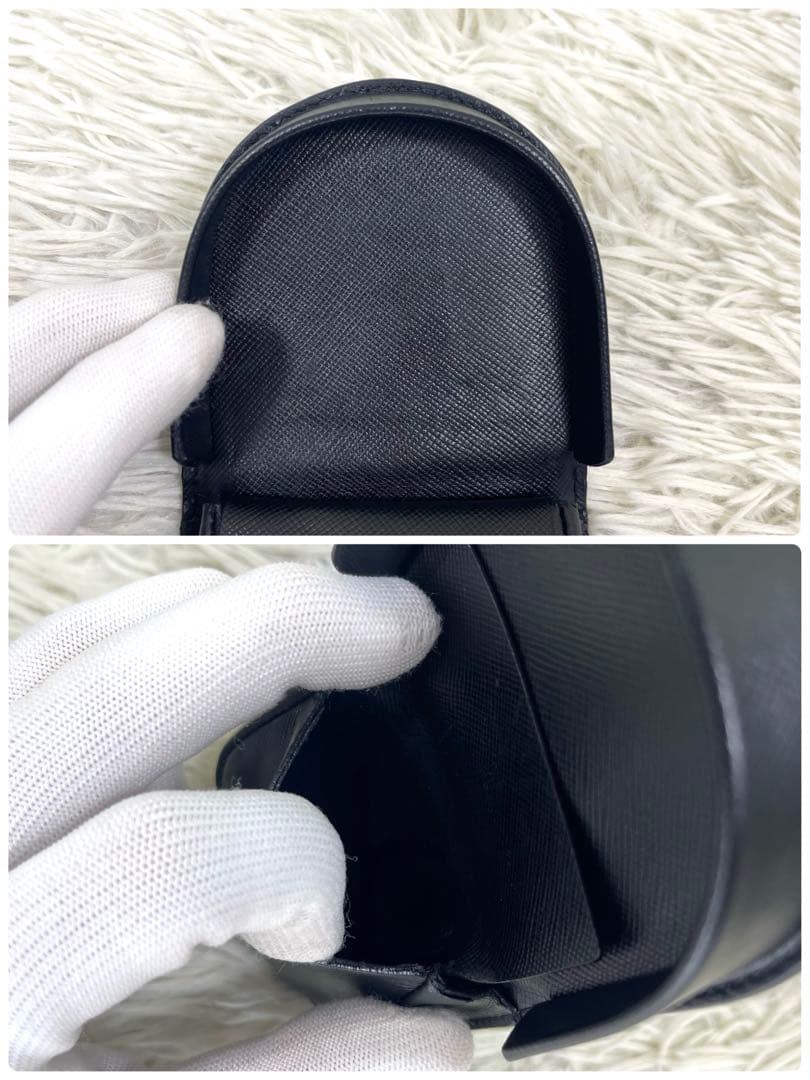 専用‼️PRADA プラダ　サフィアーノ レザー　馬蹄型　小銭入れ　ケース