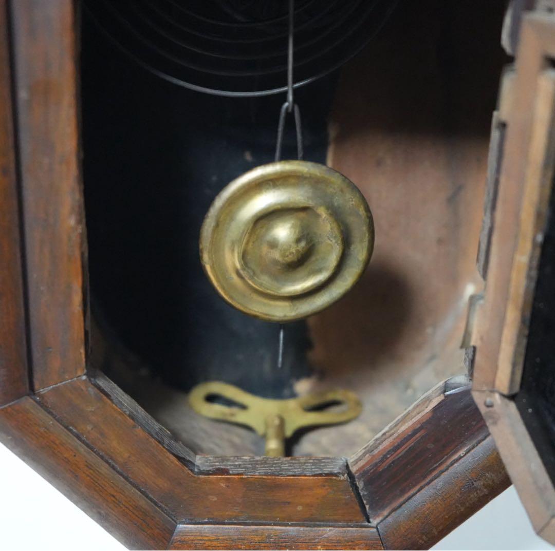 ボンボン時計　柱時計　明治期　大正期　動作品